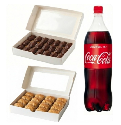 1 kg Ekler Dahil Cevizli Baklava Menüsü Samsun pasta