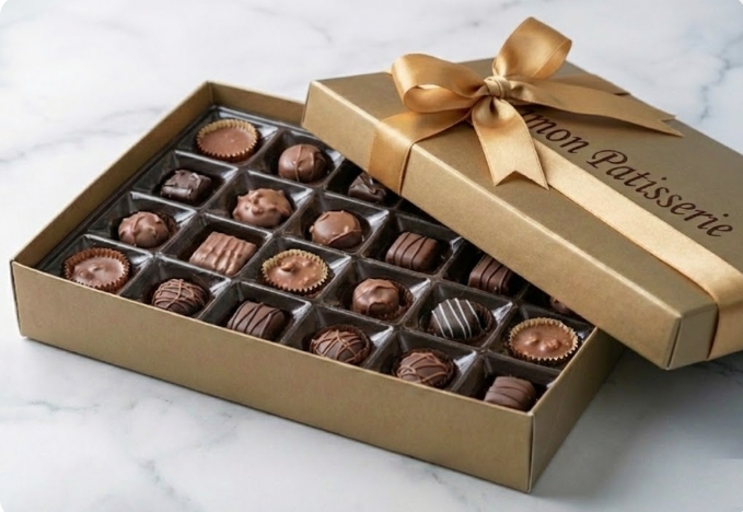 1000 Gr Özel El Yapımı Gurme Çikolata Kutusu Taze ve Doğal Samsun pasta