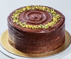 2-3 Kişilik Çikolatalı Fıstıklı Doğum Günü Pastası Samsun pasta