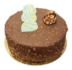 2-3 Kişilik Yuvarlak Sade Çikolatalı Yaş Pasta Samsun pasta