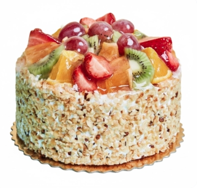 4 ile 6 kişilik karışık mevsim meyveli yaş pasta Samsun pasta