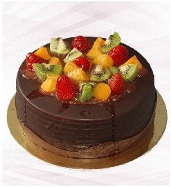 Küçük Boy Karışık Meyveli Hasbahçe Yaş Pasta Samsun pasta