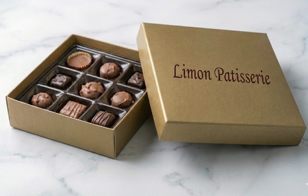 Özel Hediye Kutulu 350 Gr El Yapımı Çikolata Doğal ve Eşsiz Lezzet Samsun pasta