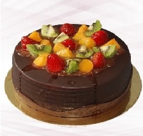 Zengin Tatlı Lezzet 6-9 Kişilik Karışık Meyveli Çikolatalı Samsun pasta